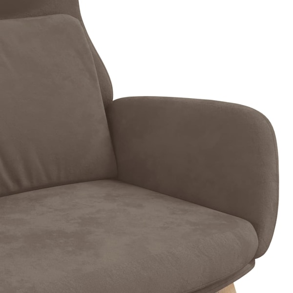 vidaXL Vilstol brun sammet Brun