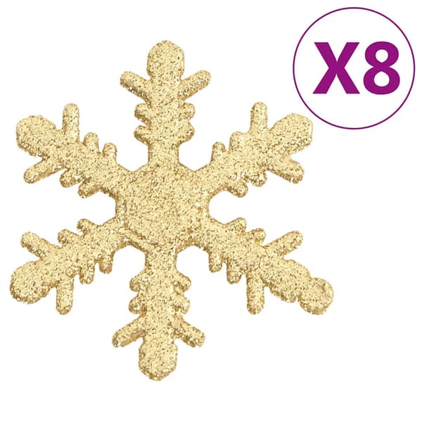 vidaXL Julgranskulor 111 delar guld polystyren Guld