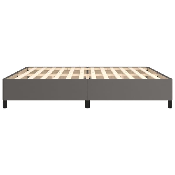 vidaXL Sängram grå 200x200 cm konstläder Grå