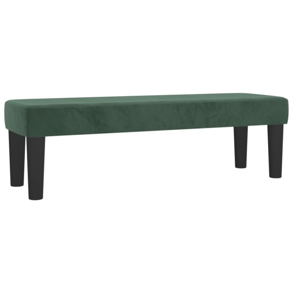 vidaXL Ramsäng med madrass mörkgrön 140x200 cm sammet Grön