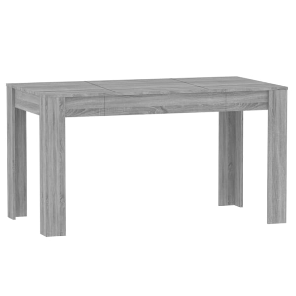 vidaXL Matbord grå sonoma 140x74,5x76 cm konstruerat trä Grå
