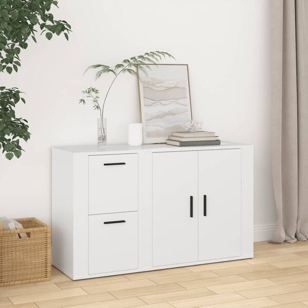 vidaXL Skänk vit 100x33x59,5 cm konstruerat trä Vit