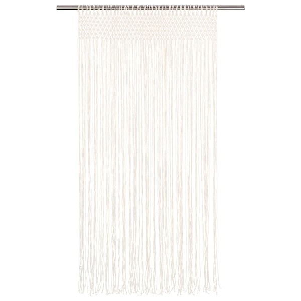 vidaXL Gardin makramé 140x240 cm bomull Creme