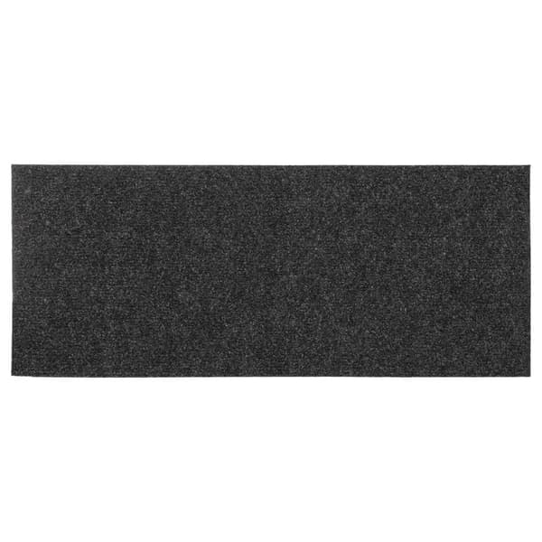vidaXL Trappmattor självhäftande 15 st 60x25 cm antracit rektangulära grå