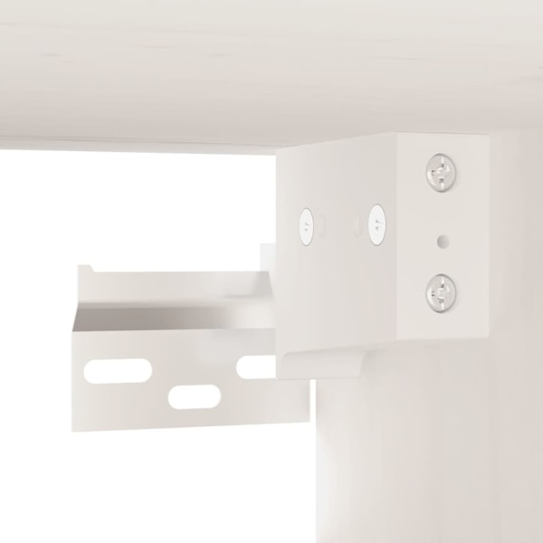 vidaXL Väggskåp vit 80x30x30 cm massiv furu Vit