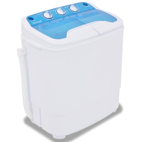vidaXL Minitvättmaskin med dubbla trummor 5,6 kg multifärg