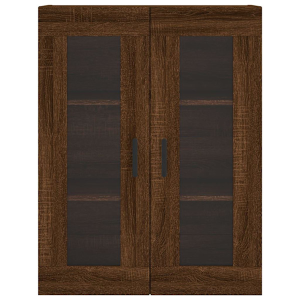 vidaXL Högskåp brun ek 69,5x34x180 cm konstruerat trä Brun