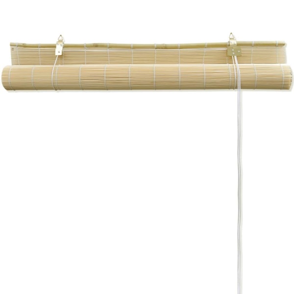 vidaXL Rullgardin bambu 80x220 cm naturlig Brun