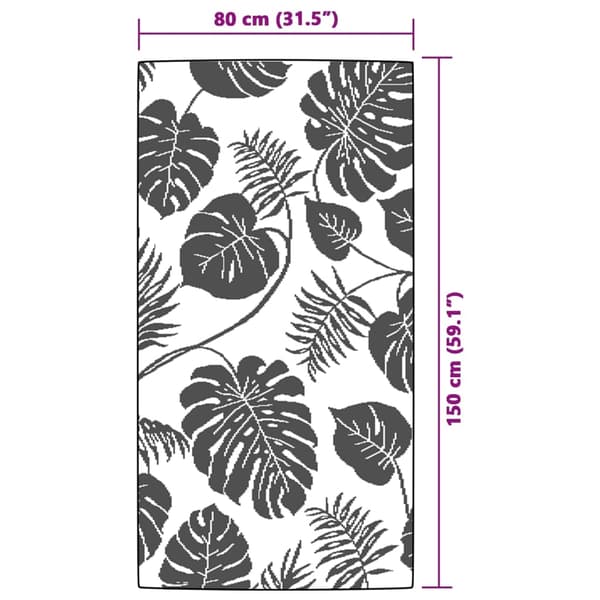 vidaXL Utomhusmatta grön 80x150 cm PP Grön