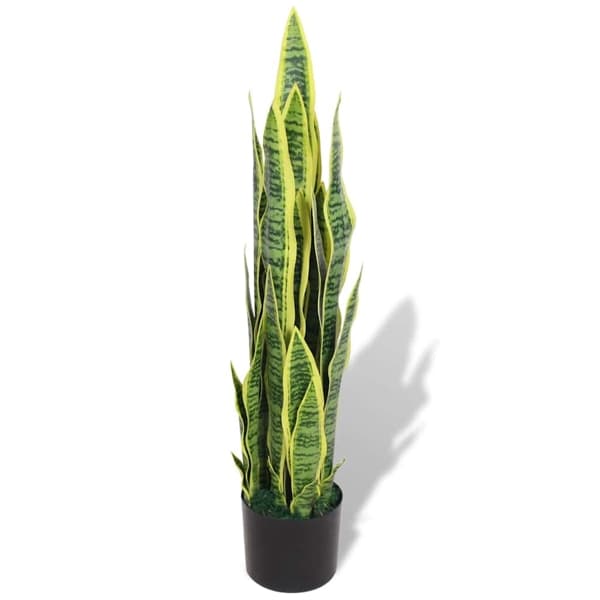 vidaXL Konstväxt Svärmorstunga med kruka 90 cm grön Grön