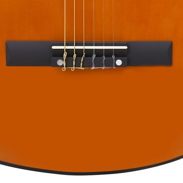vidaXL Gitarr för nybörjare 8 delar klassisk svart 3/4 36" Brun