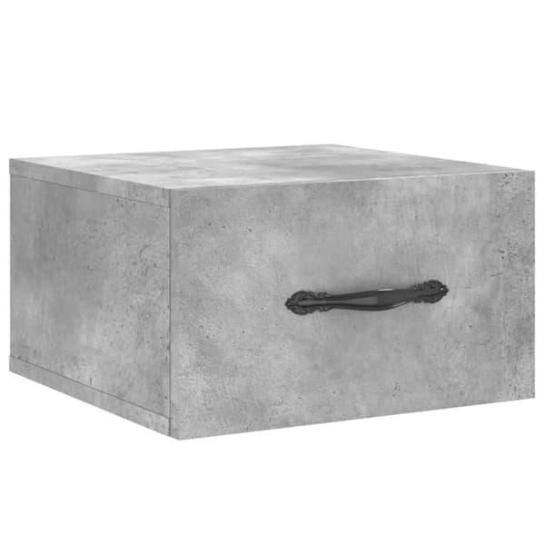 vidaXL Väggmonterade sängbord 2 st betonggrå 35x35x20 cm Grå