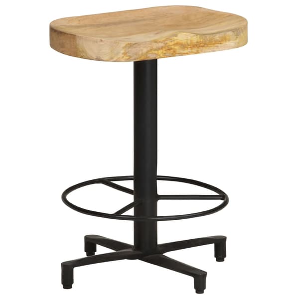 vidaXL Barstolar 2 st 52 cm massivt mangoträ Brun