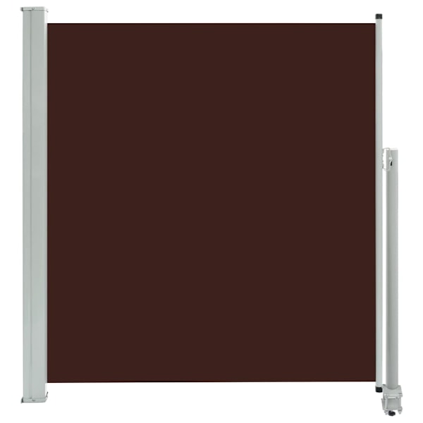 vidaXL Infällbar sidomarkis 140 x 300 cm brun Brun