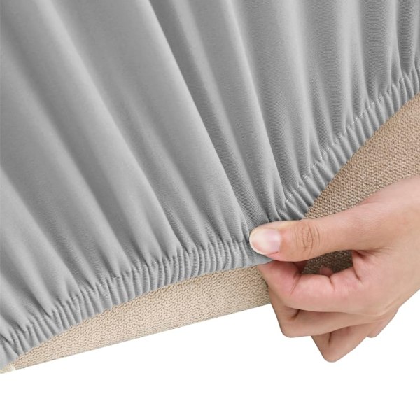 vidaXL Sofföverdrag 3-sits med stretch grå polyesterjersey grå