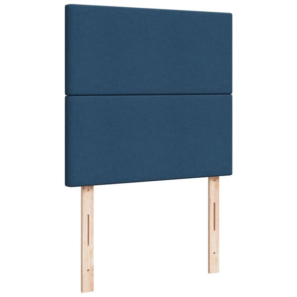 vidaXL Ramsäng med madrass blå 90x190 cm tyg Blå