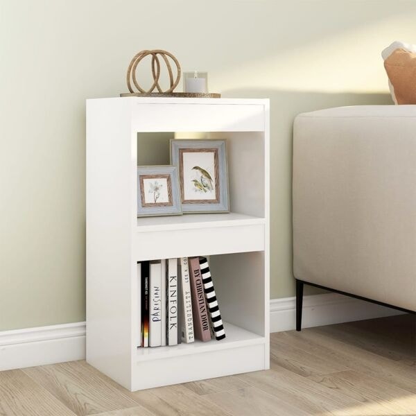 vidaXL Bokhylla/Rumsavdelare vit 40x30x72 cm Vit