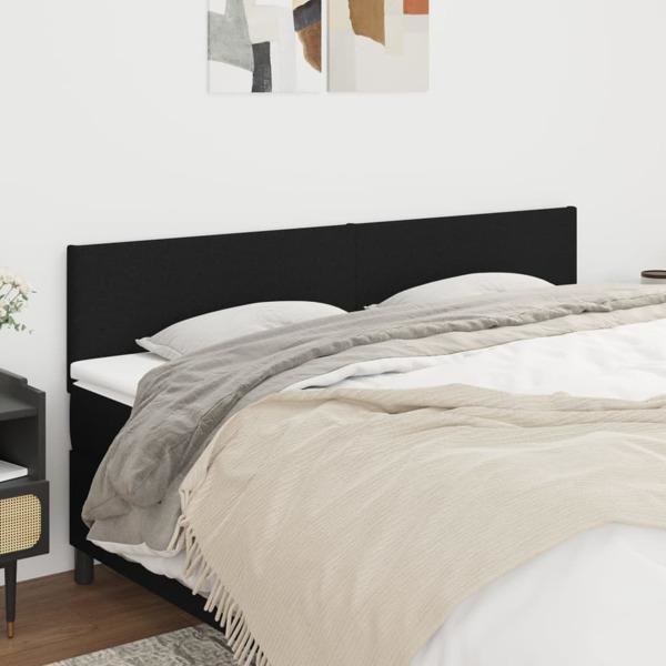 vidaXL Huvudgavlar 2 st svart 100 x 5 x 78/88 cm tyg Svart