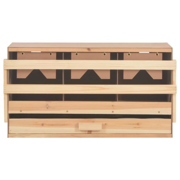 vidaXL Värprede 3 fack 72x33x38 cm massiv furu