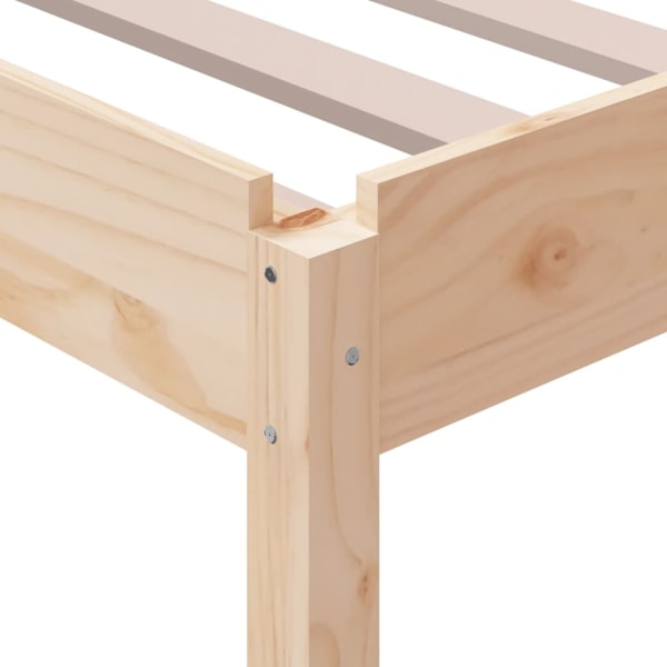 vidaXL Stapelbar säng 90x190 cm massivt furuträ Brun