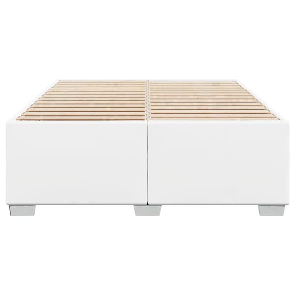 vidaXL Sängram vit 140x200 cm konstläder Vit