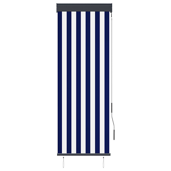 vidaXL Rullgardin utomhus 60x250 cm blå och vit Blå