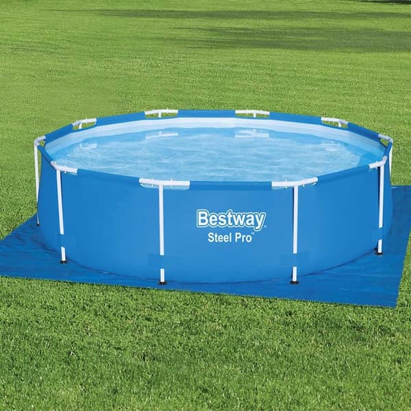 Bestway Markduk för pool Flowclear 335x335 cm Blå