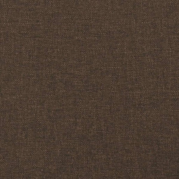vidaXL Sängram mörkbrun 200x200 cm tyg Brun