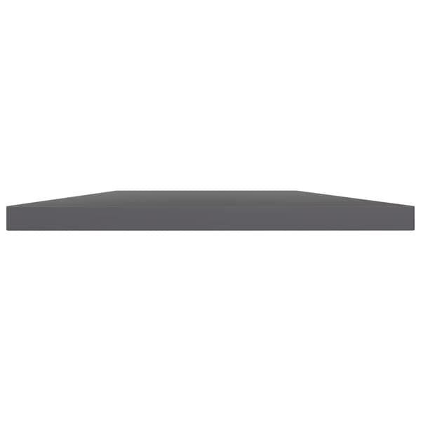 vidaXL Hyllplan 8 st grå högglans 40x30x1,5 cm konstruerat trä grå