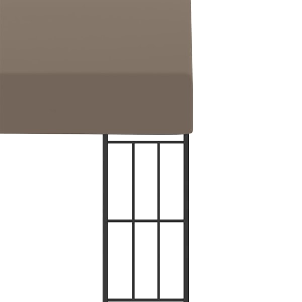 vidaXL Väggmonterad paviljong 6x3 m taupe tyg Taupe