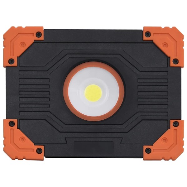 vidaXL Bärbar strålkastare ABS 10 W LED kallvit Svart