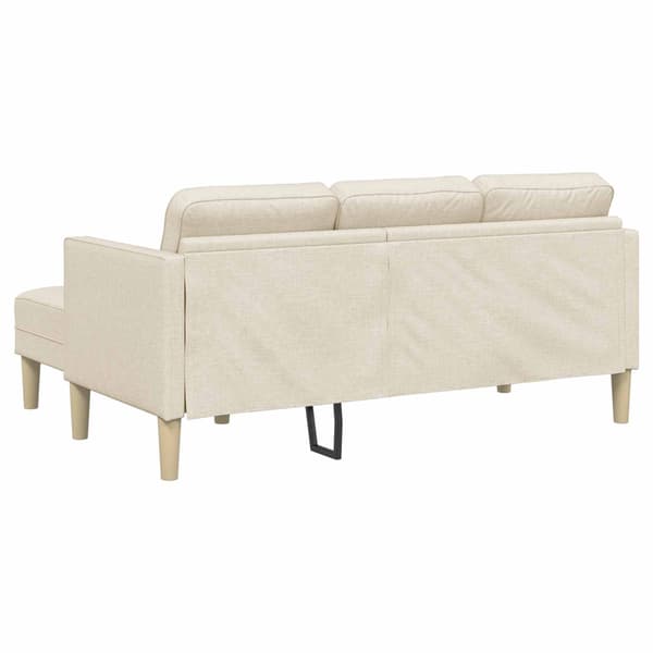vidaXL Soffset 2 st Linne Polyester Beige