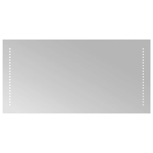 vidaXL Badrumsspegel LED 80x40 cm Transparent