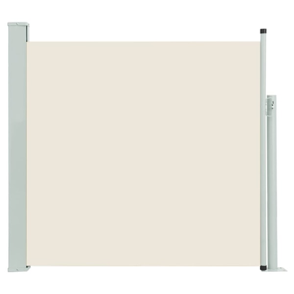 vidaXL Infällbar sidomarkis 170x300 cm gräddvit Creme