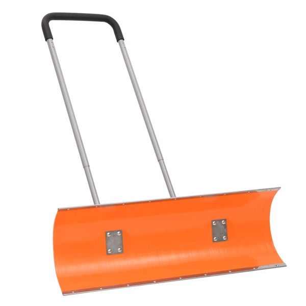 vidaXL Snöskyffel med utdragbart handtag orange 96 cm stålblad Orange