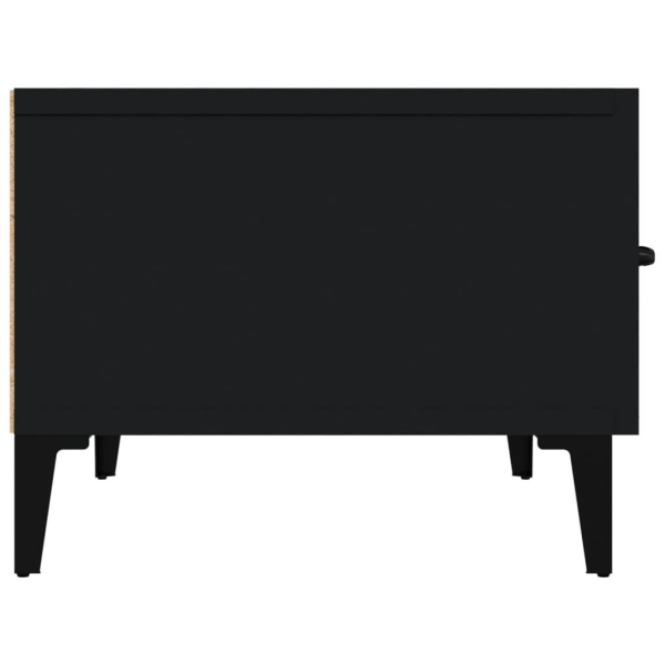 vidaXL Tv-bänk svart 150x34,5x30 cm konstruerat trä Svart