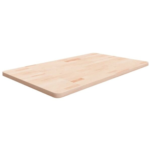 vidaXL Bänkskiva för badrum 100x60x2,5 cm obehandlat massivt trä Brun