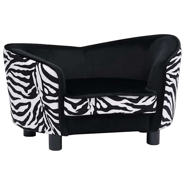 vidaXL Hundsoffa svart 68x38x38 cm plysch Svart