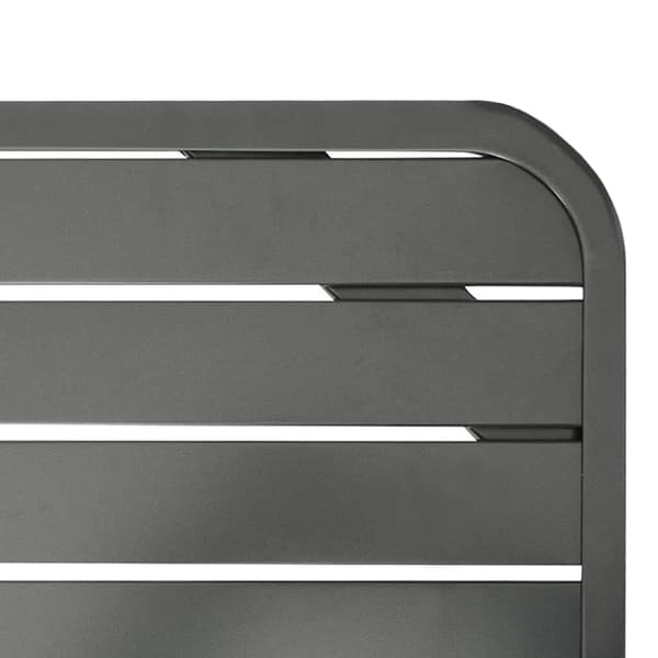 vidaXL Trädgårdsbord mörkgrå 180x83x72 cm stål grå