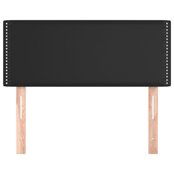 vidaXL Sänggavel svart 100 x 5 x 78/88 cm konstläder Svart