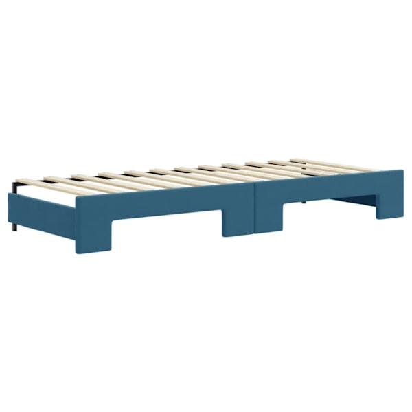 vidaXL Dagbädd utdragbar blå 80x200 cm sammet Blå