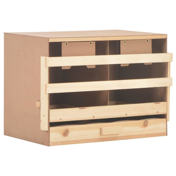 vidaXL Värprede 2 fack 63x40x45 cm massiv furu
