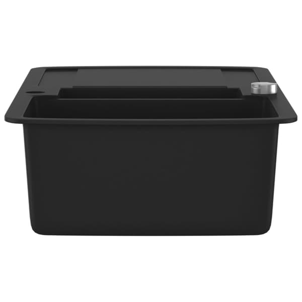 vidaXL Diskho granit dubbel svart Svart
