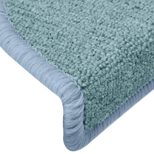 vidaXL Trappstegsmattor 15 st blå 65x24x4 cm Blå