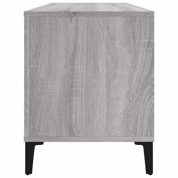 vidaXL Stereobänk grå sonoma 100x38x48 cm konstruerat trä Grå