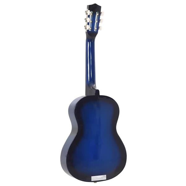 vidaXL Klassisk gitarr för nybörjare 8 delar blå 1/2 34" Blå