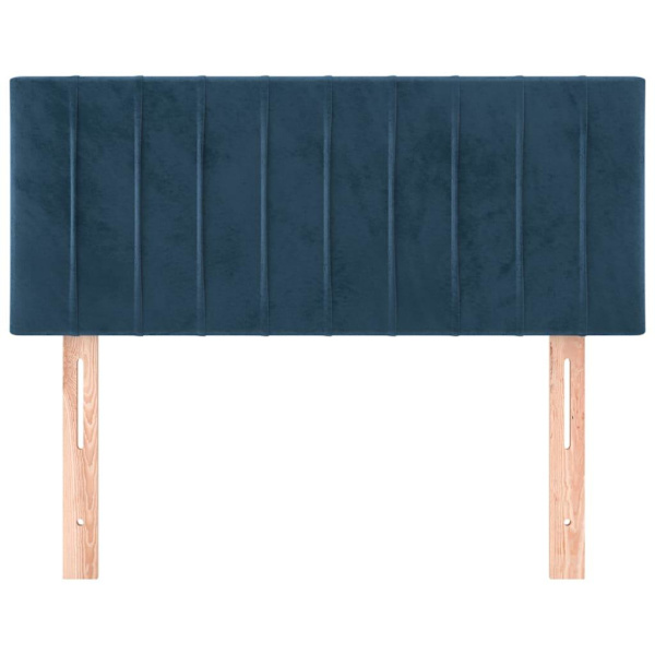 vidaXL Sänggavel blå 100 x 5 x 78/88 cm sammet Blå