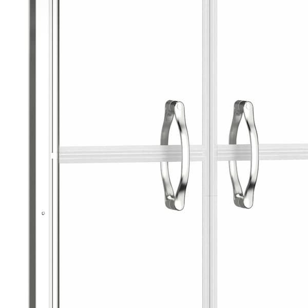 vidaXL Duschdörr klar ESG 91x190 cm Silver