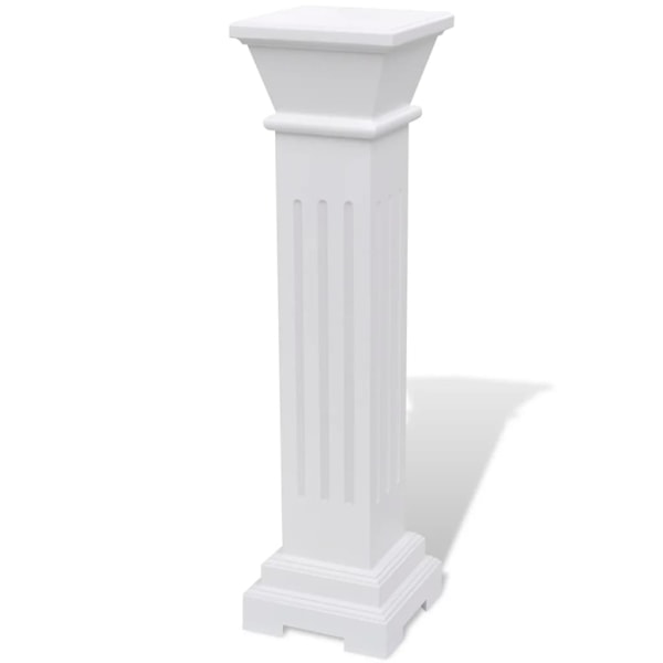 vidaXL Klassisk blompelare MDF vit Vit
