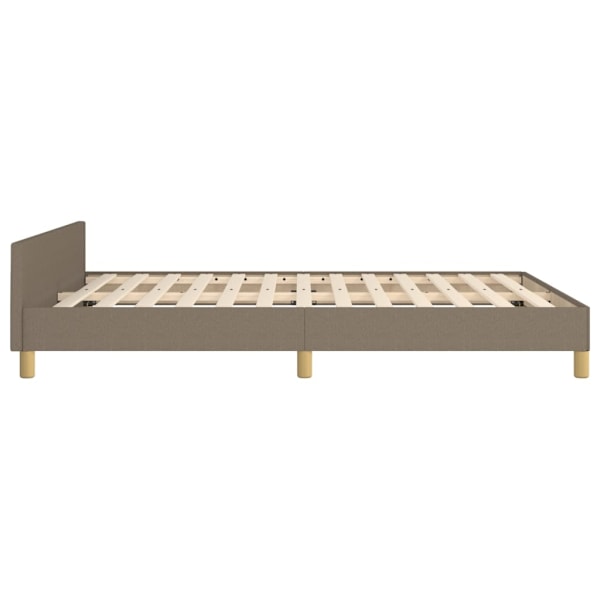 vidaXL Sängram utan madrass taupe 140x190 cm tyg Taupe